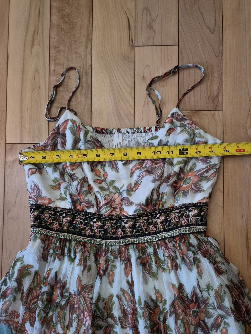 Anthropologie Women's Size 6 Multicolor Paisley Maxi Dress - Picture 7 of 9